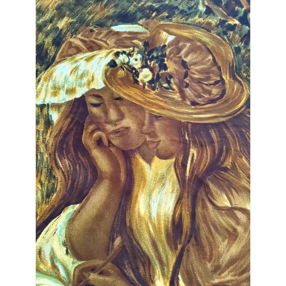 Fashion Scarf Renoir Sisters Large Polyester Scarf 34